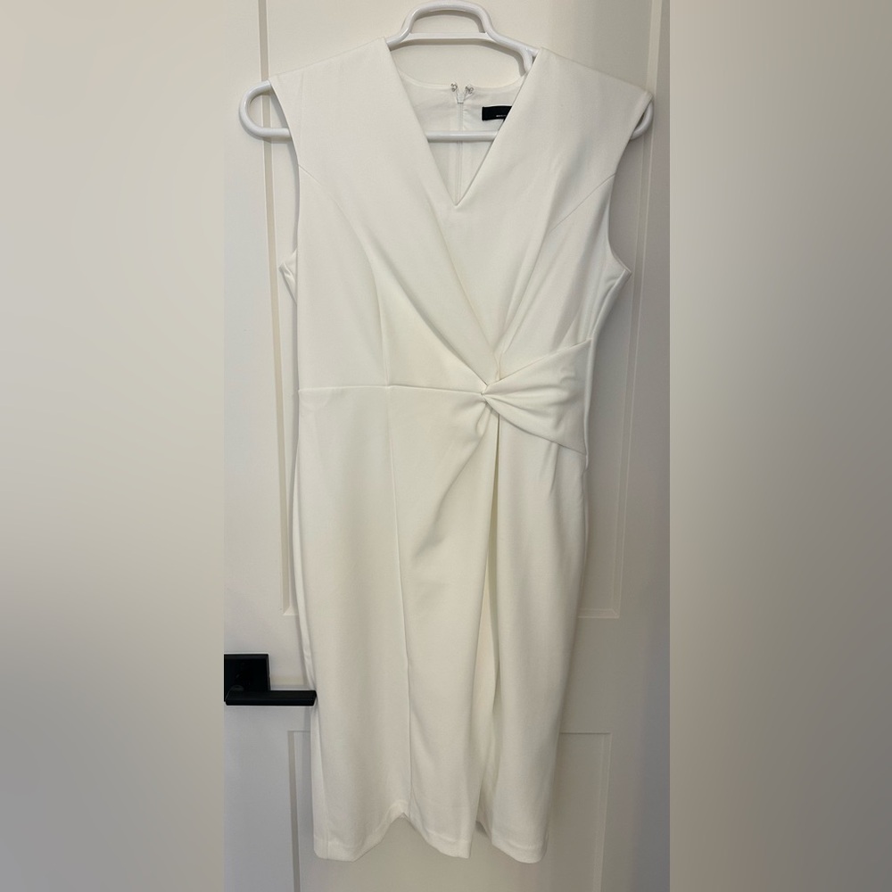 White House Black Market Ivory Midi Dress